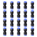 20PCS Straight Push Connectors Quick Release Plastic Push to Connect Fittings 1/2" inch Quick Connect Air Hose Fittings (1/2'', Blue) - size: 1/2'' 20PCS