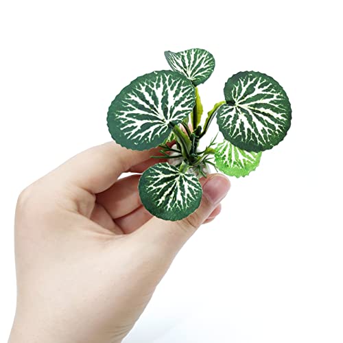 6PCS Aquarium Plants Fish Tank Decorations Betta Silk Plastic Plants for Aquarium Decor - color: C-6pcs Set/Green