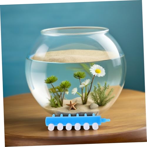 GANAZONO 4pcs Way Aquarium Air Pump Splitter with Control Valve Plastic Fish Tank Air Flow Distributor Easy Installation for Efficient Oxygen Distribution