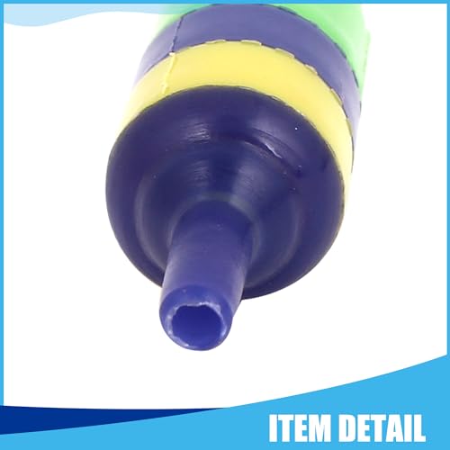 Aquarium Air Stone, Striped Airstone Diffuser for Aquarium Fish Tank, 0.6 x 1.7inch (Multicolor 10Pcs)