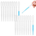 ovsor 50PCS Plastic Disposable Transfer Pipettes, 3ml Calibrated Pipette Dropper for Essential Oils, Science Laboratory, DIY Art, Make up Tool