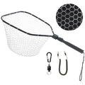 GOODCAT Fly Fishing Net, Bass Trout Landing Net, Folding Fishing Nets Fresh Water, Safe Fish Catching or Releasing, Fly Fishing net Magnetic Release - color: A:Square-Extend Length:24.6"
