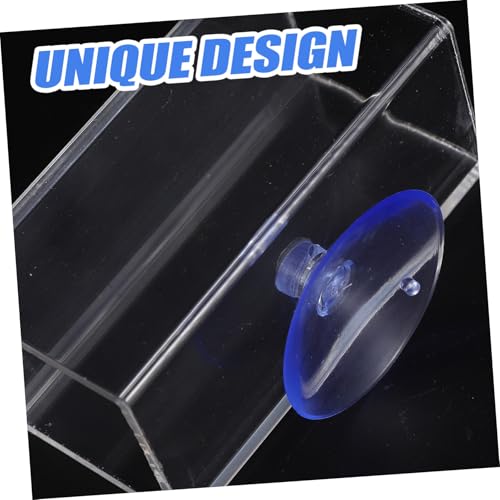 Toyvian Betta Fish Acrylic Tube Tunnel Dual Purpose Hideout for Betta Fish Shrimp Resting Leaf Spawning Bed Quick Installation Fish Tank Decoration Secure Aquarium