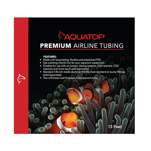 Aquatop Clear Color Premium Airline Tubing, 13 feet (4-Meter), 1/8" Inside Diameter, AT-4CL - color: Clear