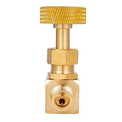 2 Piece Heavy Duty Brass Instrument Replacement Control Needle Valve 1/4" Npt Female X 1/4" Npt Male Connection - size: 2 PCS 1/4 " Female * 1/4"Male needle valve