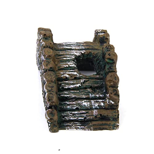 ORFOFE Aquarium Fish Tank Resin Bridge Ornament Decorative Landscape Arch for Aquatic Environments for Fish Tank Decoration and Aquascaping