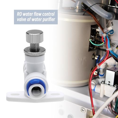 2pcs RO Water Flow Control Valve Compatible with 1/4 Inch Hose OD POM Plastic for RO Water Systems/Pure Water Systems/Water Purifiers/Water Dispensers