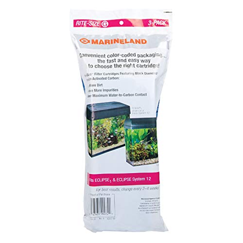 Marineland Eclipse Replacement Filter Cartridges, For Aquarium Filtration - size: 3-Count, style: Rite-Size G