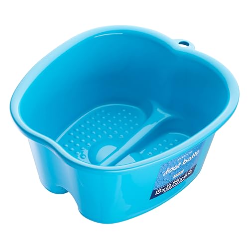Mantello Foot Bath, Extra Large, Foot Soaking Tub - Pedicure Bowl - Foot Soak Tub (Blue) - color: Blue