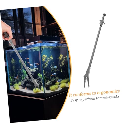 Fish Tank Plant Tweezers Pool Pliers Aquarium Tong Large Aquarium Net Curved Fish Tank Tubing Aquarium Grabber Tool Aquarium Plant Aqua Aquarium Tweezers Long Black