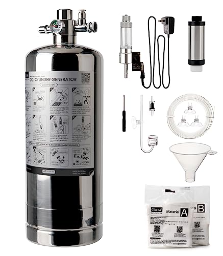 Aquarium CO2 Generator Complete kit with 600g +600g raw Materials,4L G802S - color: G802S