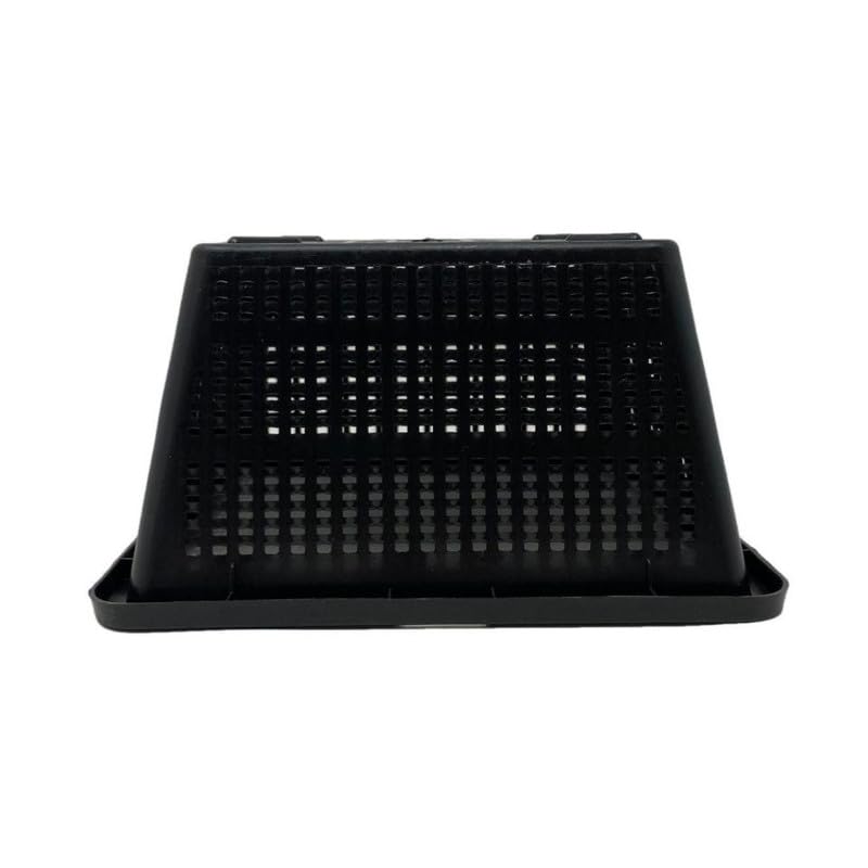 Chalily 6.75" Square Mesh Aquatic Plant Pot Great for Water Lilies, Lotus, and Other Pond Plants Square Plastic Planter for Outdoor Ponds Terrific for Aquatic Soil Plant Basket - size: 6.75" Square Mesh Basket