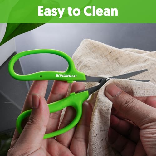 Garden Scissors Small Pruning Shears Gardening Snips Non-Stick Coating Sharp Steel Blade for Precise Cutters Bonsai Trimmer for Plants Flower Herb - style: Straight Blade