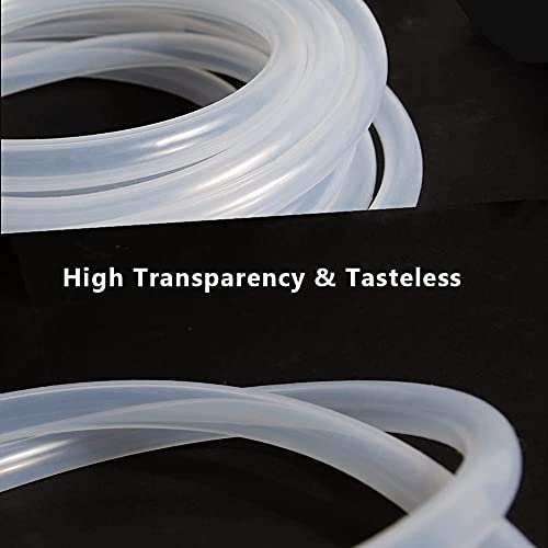 Feelers Silicone Tubing, Food Grade Pure Siliconce Hose 2mm ID 4mm OD 10ft, High Temperature Resistant Flexible Hose for Water Air Pump, Aquarium, Home Brewing, Kitchen - size: 2mm-4mm, style: 10 Feet