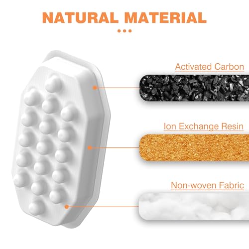 Rellaty Official Cat Fountain Filters Replacement： Pre-Filter Sponges for 3.2L/108oz Automatic Pet Water Fountain - Includes 12 Sponge Filters & 12 Carbon Filters