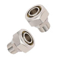 Straight Air Piping Fittings,Shop Compressed Air Line System fittings 3/4"Straight Air Line Fittings Tubing x 1/2" Male NPT Threads Adapter Fittings,Brass-Nickel Plated rapid air system fittings 2pc - size: 1/2