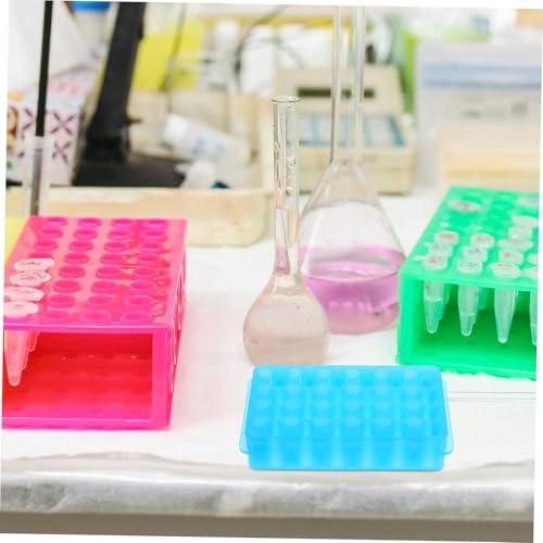 PRETYZOOM 24Hole Dual Sided Rack Sampling Tube Organizer for Laboratory Acid Alkali Resistant Versatile Design for Efficient Storage and Organization