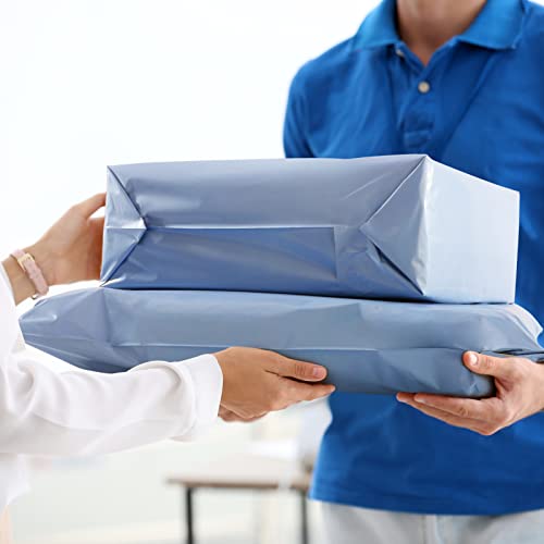 Metronic Poly Mailers 19x24 Inch 100 Pcs | Large Shipping Bags for Clothing, Small Business | Strong Thick Mailing Bags with Self Adhesive | Waterproof and Tear-Proof Large Package Bags in Haze Blue - color: Light Blue, size: 19x24 100PC