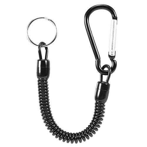 Lixada Magnetic Release Holder with Coil Lanyard Clip Magnetic Net Release for Fly Fishing - 6/PK
