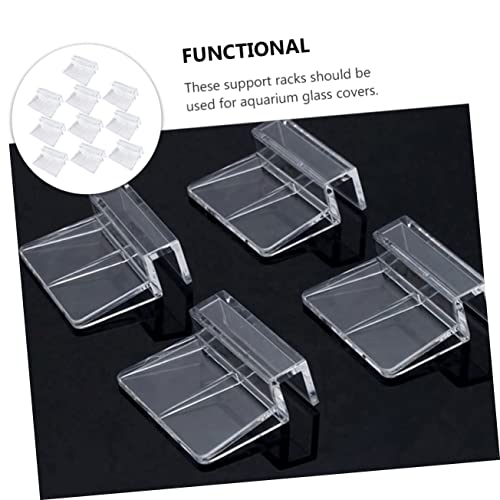 BESPORTBLE 15pcs Aquarium Rack Holder Acrylic Fish Tank Cover Clips Goldfish Tank Accessories