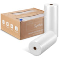 Syntus 11" x 100' and 8" x 100' Vacuum Sealer Bags for Food with Cutter, Vacuum Sealer Bags Roll Keeper BPA-free Heavy-duty Commercial Grade for Food Storage, Meal Prep and Sous Vide - size: 11" x 100' and 8" x 100'