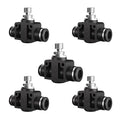 1/4" Push to Connect Valve Fittings,Pneumatic 1/4 Quick Tube Air Control Valve,Throttle Flow Speed Controller