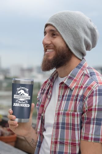 NewEleven Fathers Day Gift For Grandpa - Grandpa Birthday Gifts From Granddaughter, Grandson - Unique Birthday Present Ideas For Grandfather, Promoted To Grandfather - 20 Oz Tumbler Navy - color: Grandpa nutrition navy