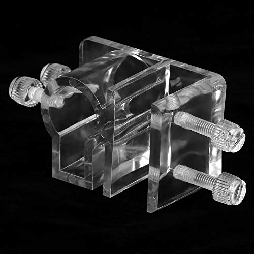 2Pcs Acrylic Transparent, Fish Water Pipe Hose Aquarium Tube Holder Aquarium Fixing Clip Tube Clamp Holder