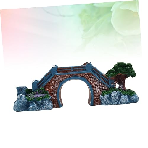 DOITOOL Elegant Aquarium Decor Bridge Resin Fish Tank Props Fish Tank Decoration Ornament