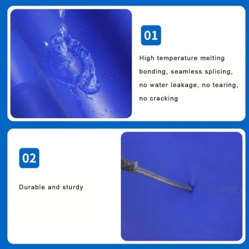 Aquarium Pool Pond Swimming Drain Valve Aquaculture Water Tank Cistern Steel Frame Multifunction PVC Canvas Temporary Fish Large PVC Canvas with Drain Valve Temporary Holding Tan - color: 1x0.8m