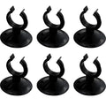 ZCZQC 6PCS Aquarium Oxygen Tube Suction Cup Clamps 23mm Aviation Tube Clamps Multi Functional Fish Tank Snap On Suction Cups Black