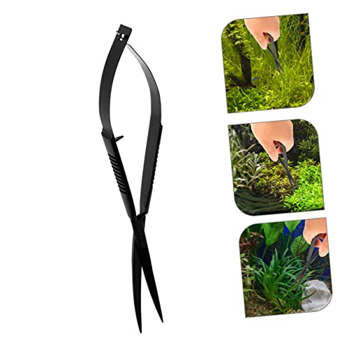 FRCOLOR Underwater Plant Scissor Durable Aquarium Clipper Ergonomic Spring Trimmer for Aquascaping and Fish Tank Maintenance Precision Tool for Pruning Aquatic Plants