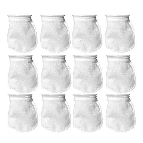 Sock Filters - 100 Micron - Aquarium Felt Filter Bags - Custom Made in USA (7 Inch Ring by 12 Inch Long 12 Pack) - color: 12 Pack, size: 7 Inch Ring by 12 Inch Long