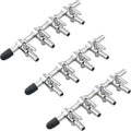 3PCS Aquarium Diverter Stainless Steel T-Shape 4-Way Fish Tank 4-Way Air Flow Control Valve for Fish Tank Aquaculture Oxygen Enhancement Pump Accessories Control Lever Valve