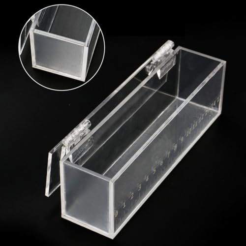 Acrylic Fish Viewing Box Multifunctional Breeding Case for Aquarium and Hatchery with Clear Scale - color: small S