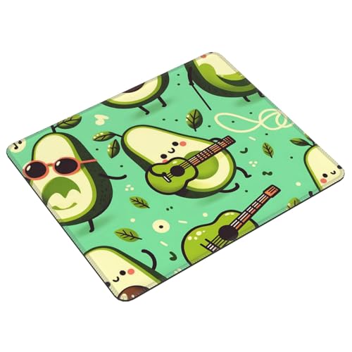 Cute Funny Avocado Fruit Fashion Mouse Pad,Pad Mousepads with Non-Slip Rubber Base for Laptop Desktop Computer, 8.3 X 10.3 in - color: Cute Funny Avocado Fruit, size: 8.3L x 10.3W inches