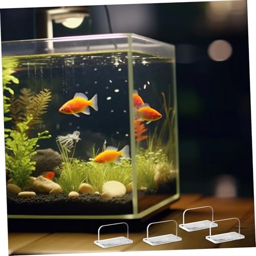 HANABASS 4pcs Acrylic Aquarium Lid Handles Sturdy Fish Tank Cover Parts for Easy Installation and Water Changes Design for Enhanced Aesthetic Aquariums