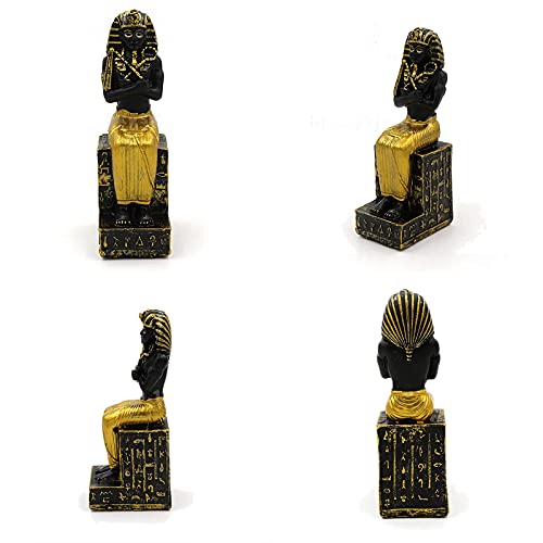 Ancient Egypt Pharaoh Aquarium Fish Tank Decorations Decor (Set of 3) Sphinx Mummy Priest Skull Statue Sculpture Reptile Turtle Lizard Spider Tanks Terrarium Décor Ornament Pet - color: Ancient Egypt B
