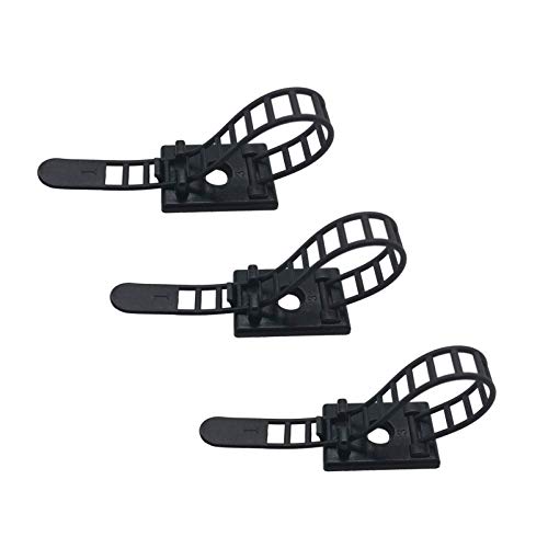 25 Pieces Desk Wire Organizer Cable Ties Zip Ties Adhesive Cord Clips Cable Management Cord Keeper Desk Wire Management