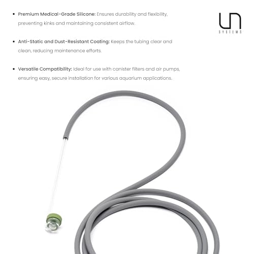 Ultum Nature Systems Pro Tubing - 4/6mm ID/OD Durable Aquarium Filter Tubing, CO2 and Airline Tubing for Fish Tanks - 2 Meter/6.56 Feet Roll - size: Air - 4/6mm ID/OD