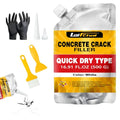 Concrete Crack Filler, Cement Crack Filler, Fast-Drying Crack Filler, Self-Leveling Caulking Sealan Effectively Repairs Cracks in Driveways, Sidewalks, Patios, and Window Sills (1 Pack - 1.1LB) - style: 1 Pack - 1.1LB