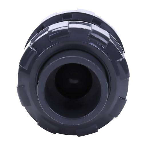 DERNORD 1" UPVC True Union Ball Check Valve with Full Port, EPDM Seals, Rated at 200 PSI, 1 Inch Socket - size: 1 Inch