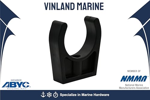 Vinland Marine Boat Stowage Clip for Ø1, Ø1-1/4, Ø1-1/2, Fishing Tool Holder, Fishing Rod Holder Clips, Boat Hook Holder Boat Ladder Clip Boat Paddle Holder Boat Tool Holder - size: For Ø1-3/4"