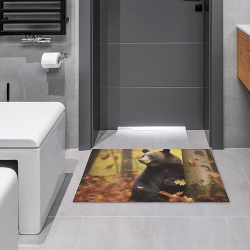 Outdoor Door Mat 15.7" X 23.6" Non-Slip Doormat Autumn Animals Front Door Mats Quick Dry Welcome Mats for Outdoor Indoor Entrance Mat Home Decor Floor Mats for Patio - color: Autumn Animals