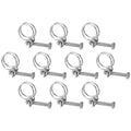 uxcell 10Pcs Double Wire Hose Clamp, 28-32mm Adjustable Stainless Steel Wire Hose Clips with M8 Bolt for Dust Collection Hose, Pump Hose Pipe - size: 28-32mm