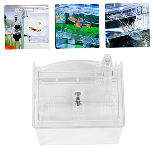1pc Pneumatic Fish Tank Isolation Box Breeding Case for Guppy Fish Easy Installation Keeps Water Flowing for Acclimation Aquariums