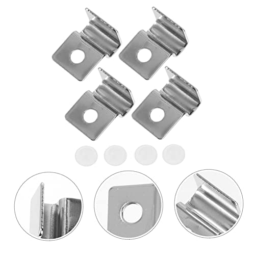 4pcs Fish Tank Cover Brackets Aquarium Lid Clips for Secure Support Easy Installation Stability for All Types of Aquariums