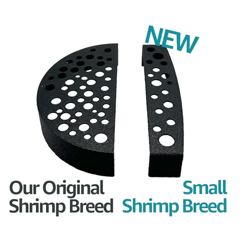 Slim Shrimp Breeding Protector | Shrimp Breeding Cave Aquarium Tunnel | CTWPets (Black)