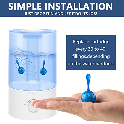 Humidifier Cleaner Ball, 10 Pack, Silver Ion Humidifier Tank Cleaner, Prevents Hard Water Build-up & Mold, Long-Lasting Water Purifier for All-Season Use, Fits Most Humidifiers, Fish Tanks & Vases - color: cleaning ball