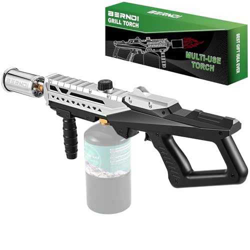 Powerful Propane Torch Gun, Kitchen Torch With Adjustable Flame, Flamethrower Blow Torch for BBQ, Campfire, Searing Steak, Camping (Propane Tank Not Included) - color: Option 4